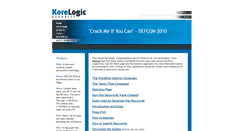 Desktop Screenshot of contest-2010.korelogic.com