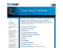 Tablet Screenshot of contest-2010.korelogic.com
